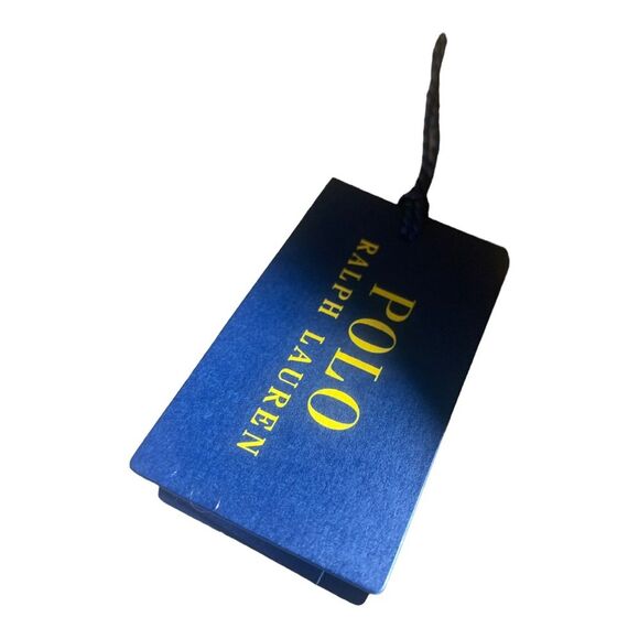 POLO RALPH LAUREN Men's Yellow Print Tie Hand Made in Italy NWT 100% Silk Luxury - Picture 7 of 8